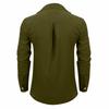 Men's Long Sleeves Pocket Single- Buckle Flip Collar Shirt