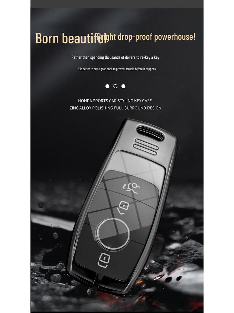 Compatible Mercedes Key Case for E300L, C260L, A200L, GLC, GLA200, GLE35