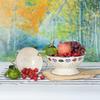 8/12 inches Floral Metal Fruits Plates Wall Mounted Bowl Kitchen Drain Basket for Fruits Table Food Snacks Salad Bowl Tableware