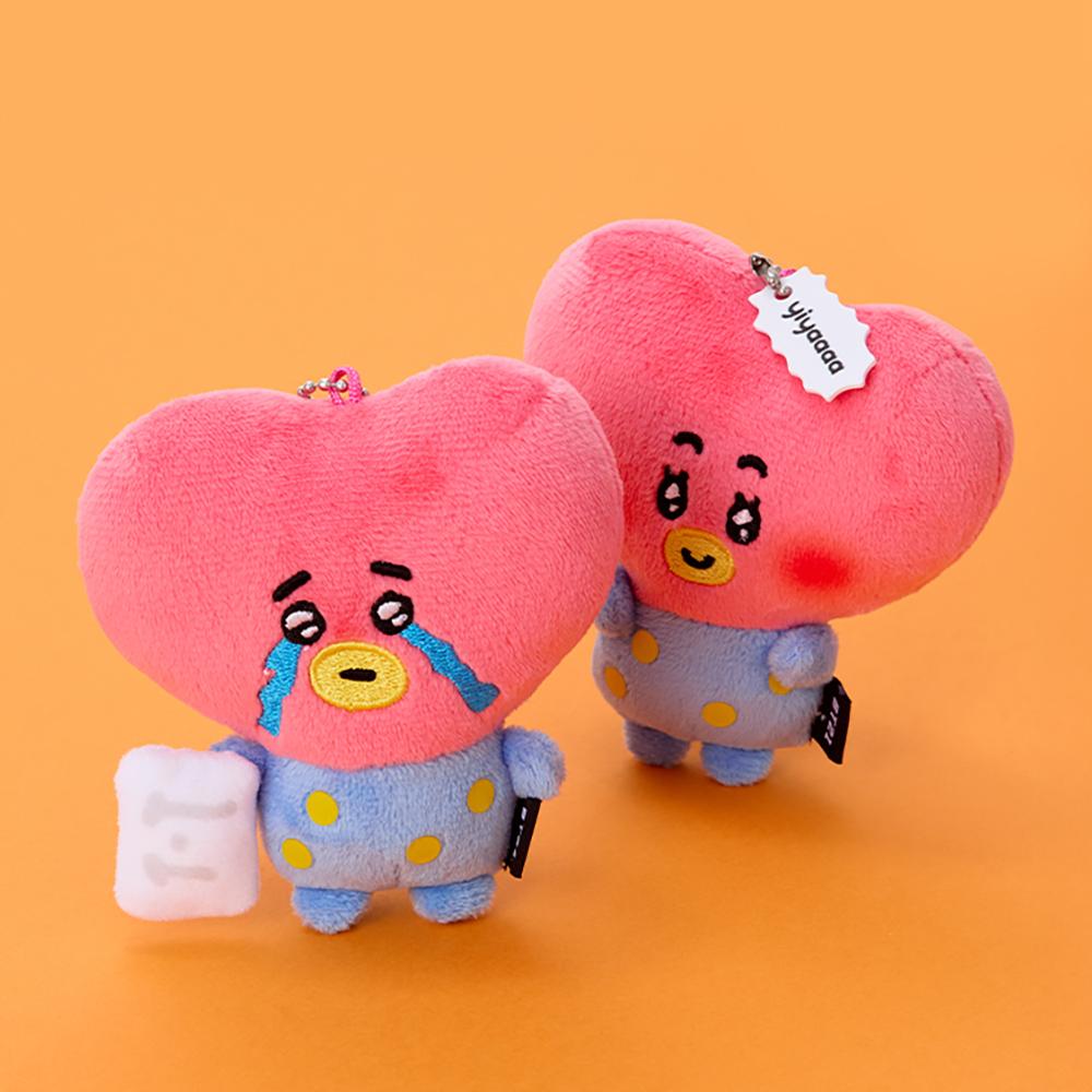 BT21 TATA Today's Mood Doki Doki Plush Keychain