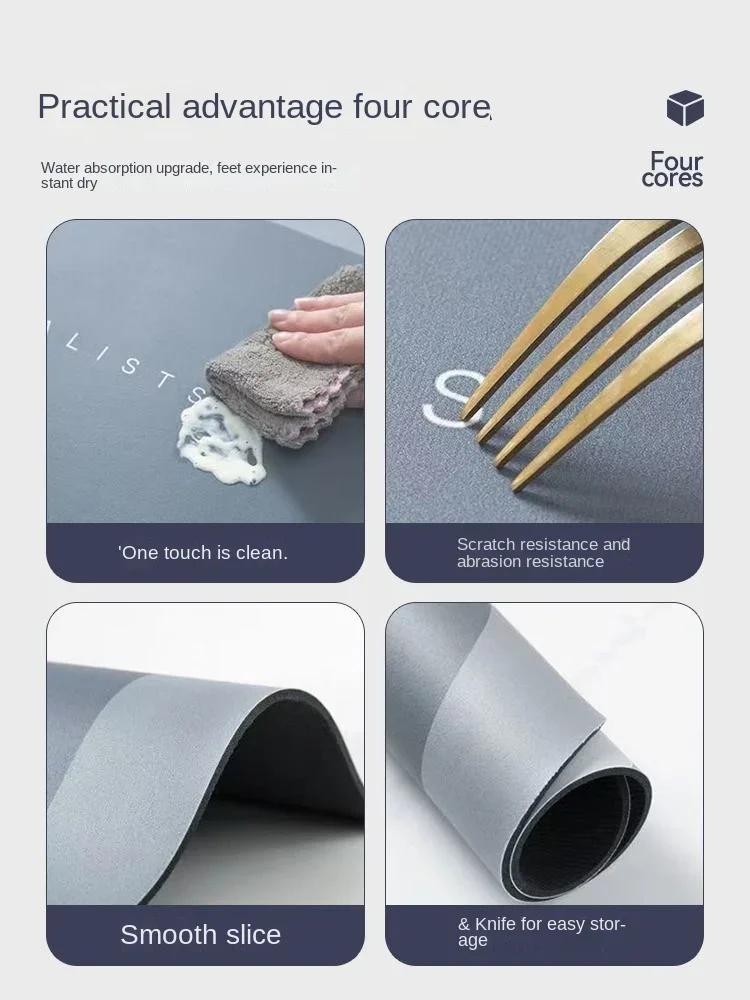 Bathroom absorbent diatom mud toilet doormat toilet toilet floor mat toilet carpet