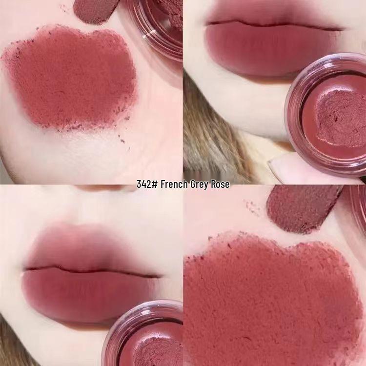 INTO YOU Dual-Use Matte Lip Mud: Lipstick & Cheek Tint - Popular Whitening Formula for Students