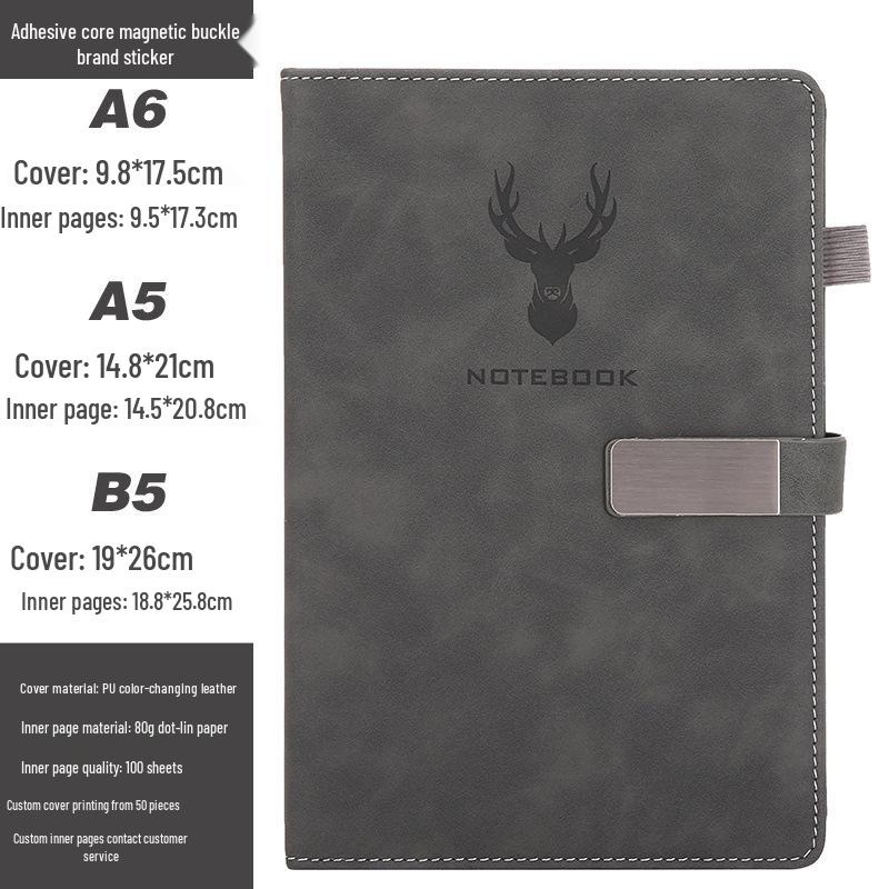 Customizable A5 Notebook & B5 Planner for Students and Business Meetings