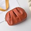 Small Wallet Coin Purse Women's Simple and Advanced Multifunctional and Practical Temperament Pleated Double-layer Zipper Card B