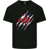 Gym The Union Jack Flag Claw Effect UK Unisexs Light Cotton TShirt