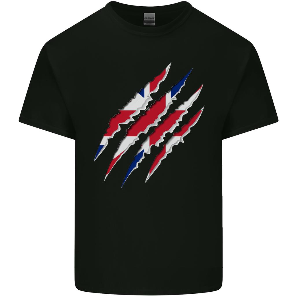 Gym The Union Jack Flag Claw Effect UK Unisexs Light Cotton TShirt