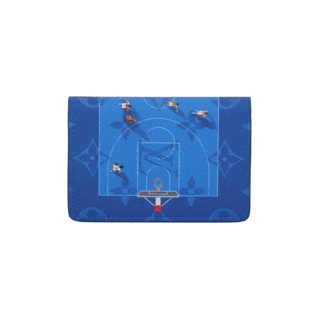 LOUIS VUITTON Pocket Organizer Coated Canvas Card Holder Regular Men's Royal Blue M26798