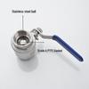316L Stainless Steel High-Temperature Full Bore Two-Piece Ball Valve: Internal Thread, Sizes 1/4'' (4 points), 3/8'' (6 points), 1'', 2''.