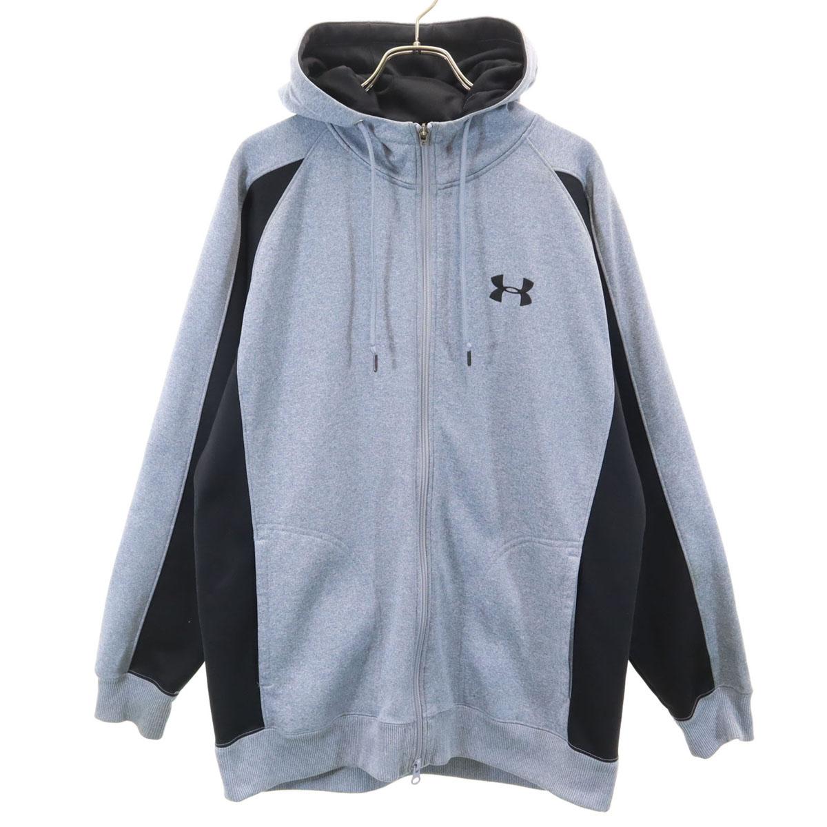 

UNDER ARMOUR Long sleeve Zip hoodie MD gray Men s Used