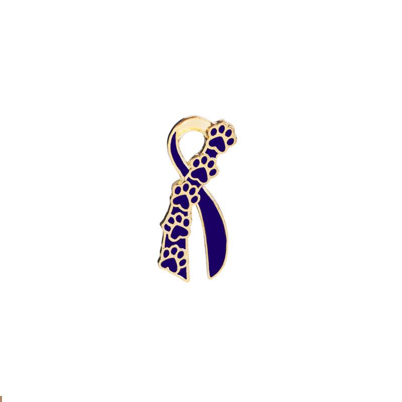 Paw in Heart Bow Tie Brooches Dog Paws Cat Claw Metal Pins Clothes Bag Badge Lapel Pin Animal Lovers Jewelry Gifts for Girl Kids