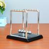 Portable Newtons Cradle Balance Metal Ball Science Physic Toy Fingertip Fidget Swinging Ball Toy for Desktop Anti-stress