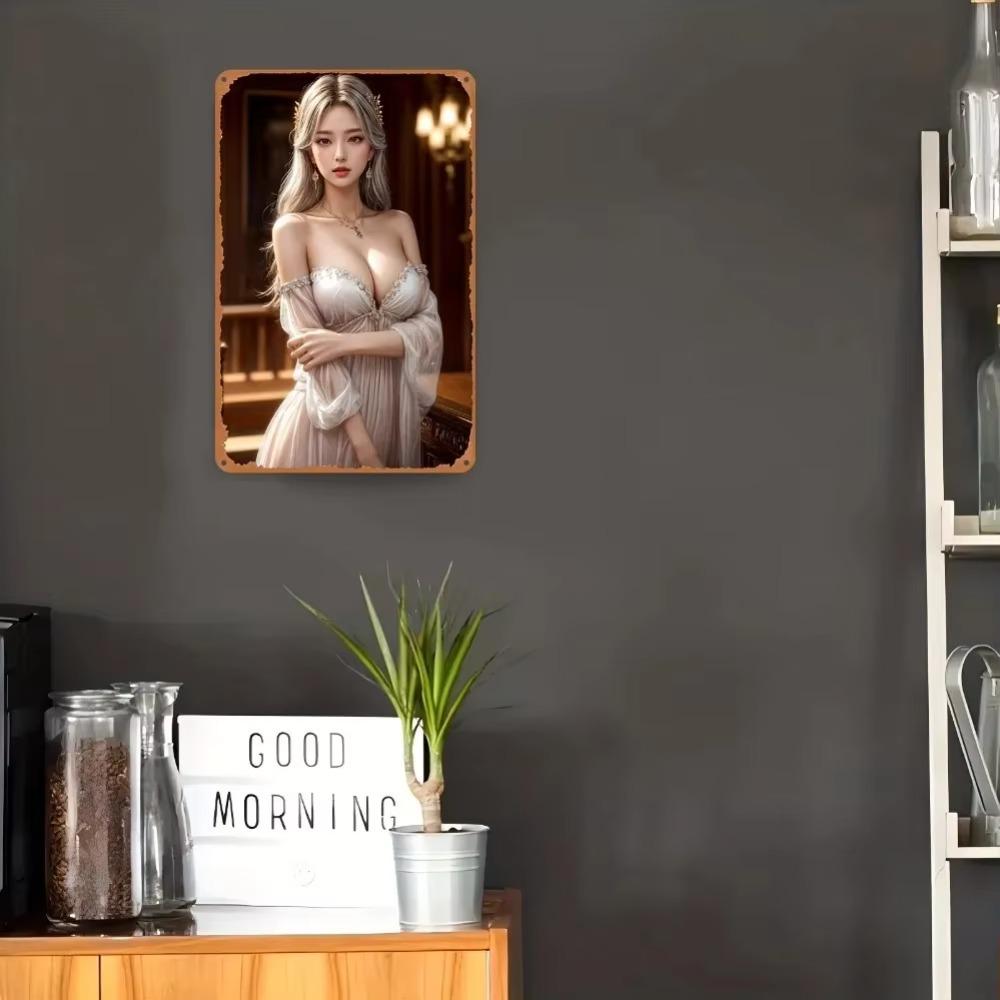 Vintage Metal Wall Art Frameless Aluminum Print Waterproof Home Decor