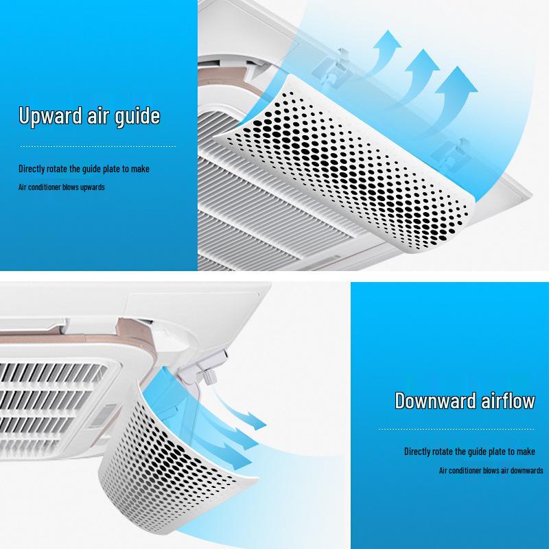 Ceiling Air Conditioner Wind Deflector: Anti-Direct Blow 3HP/5HP Ceiling Mount Air Guide