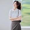 Women's Short-Sleeve Professional Chiffon Blouse
