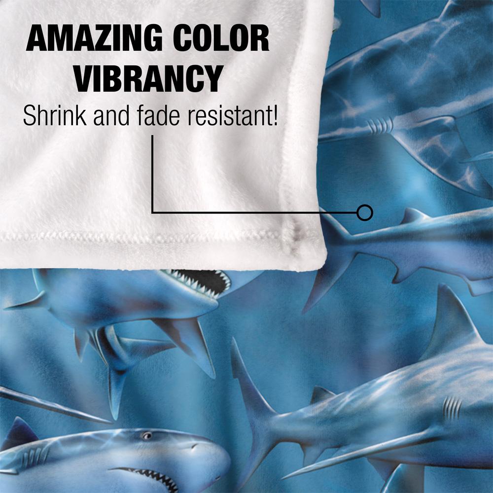 Royce McClure Attack Silky Great White Shark Supersoft Blanket