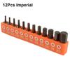 12Pcs S2 Alloy Steel Hex Screwdriver Bit Set  For DIY Home Projects Work Sites