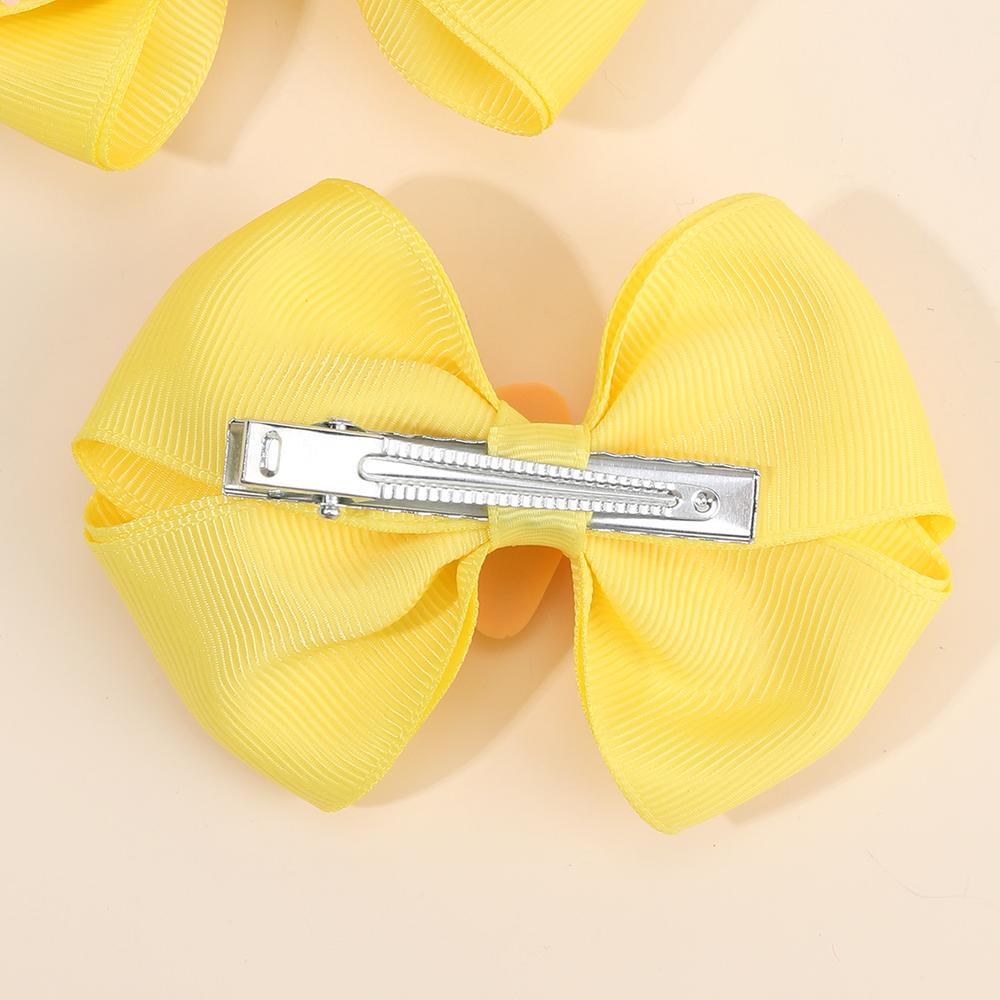2Pcs Ice Cream Bow Hair Clips Cute Sweet Hairpins Handmade Ribbon Barrette For Girls Children Kids Summer Headdress Accessories