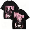 2026 Neues Unisex-Kurzarm-T-Shirt mit Dandadan Anime-Charakter Großes doppelseitiges Druckmotiv vorne und hinten Damen- und Herren-T-Shirt