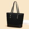 Large-capacity Commuter Minimalist Tote Bag for Ladies, Retro Patchwork Shoulder Bag