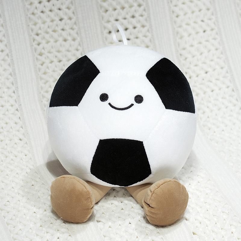 Cute Cute Expression Football Doll Plush Toy Football Doll Girls Bag Keychain Pendant Rag Doll
