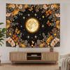 Golden Ginko Tapestry Nature Style Tapestry for Bedroom Celestial Starry Sky Tapestries Wall Hanging Aesthetic Room Decor Full