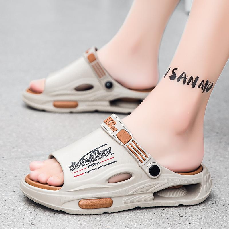 Herren Sandalen Große Größe Mode Plateau Hausschuhe Herren Hohl EVA Freizeit Sportsandalen Herren Strandschuhe Slides
