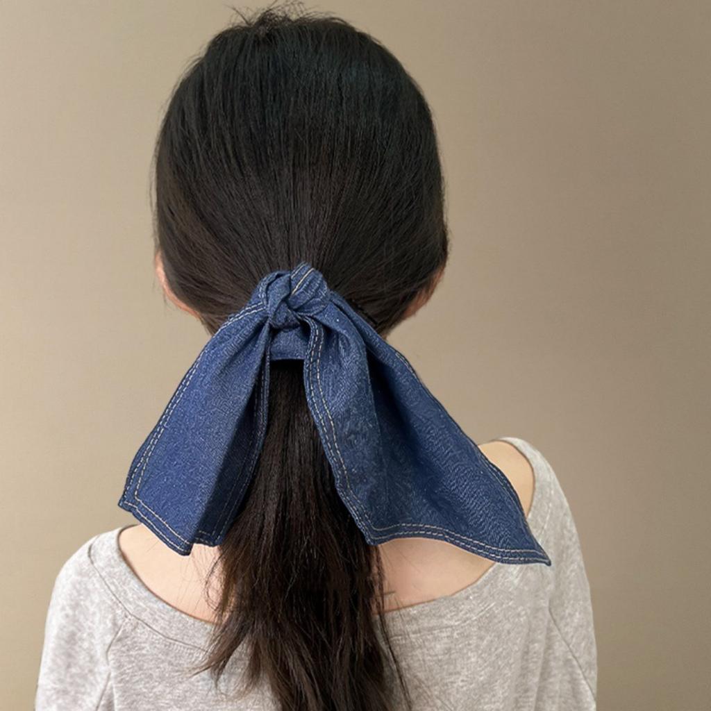 1 Stück Peopeo Cowboy Haarband Vintage Temperament Pferdeschwanz Großdarm Haargummis Koreanisches Marmor Stirnband Aufgewickeltes Haar