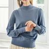 Autumn and Winter New Semi-turtleneck Knitted Sweater Women's Loose Outer Sweater Women's Bottoming Knitted Sweater Long Sleeves