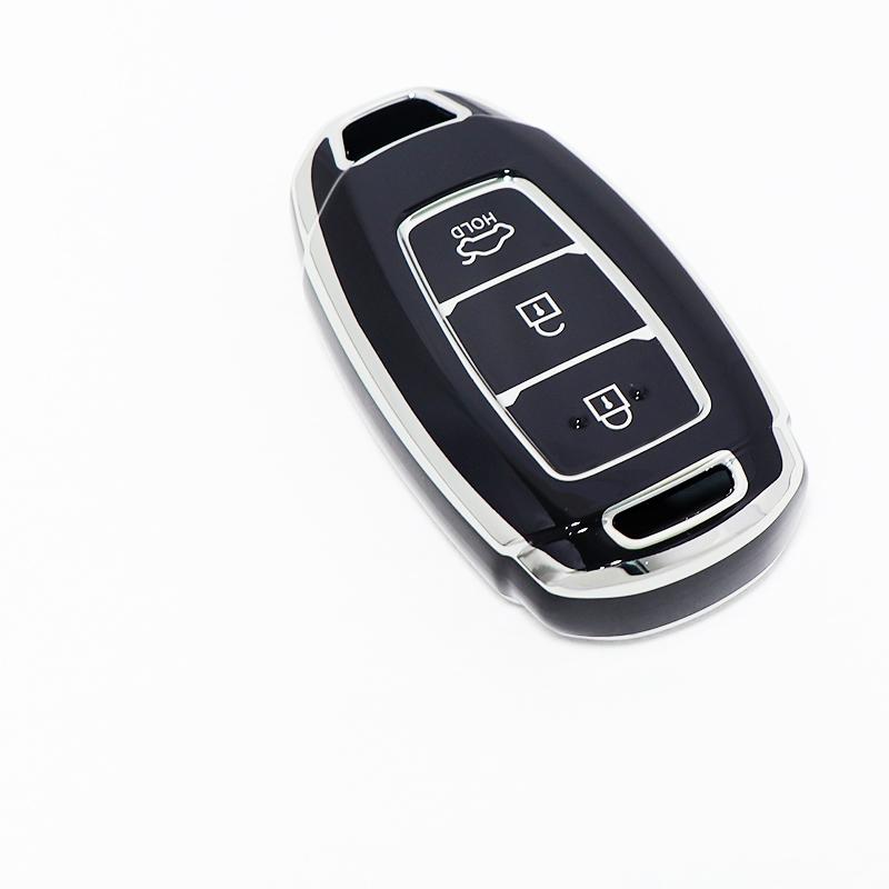 3/4/5 Buttons For Hyundai Encino Kona Solaris Azera Grandeur Elantra Santa I30 Ix35 Accent Fe Shell Fob Tpu Car Key Case Cover