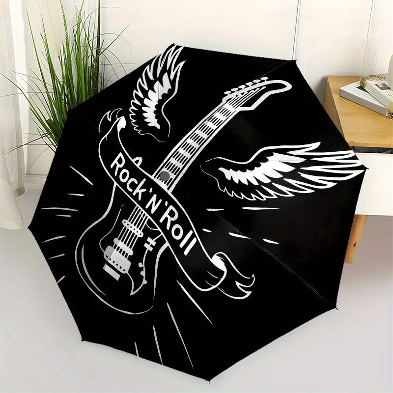 1pc Guitar Wings Themed High-quality Umbrella,Automatic Opening and Closing Umbrella,Multi-functional Umbrella G0811383