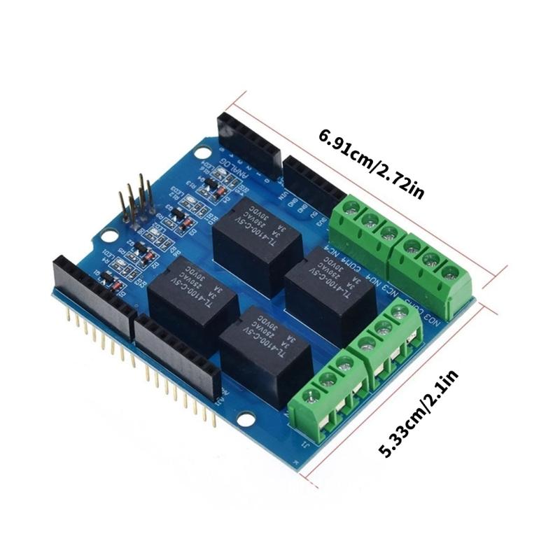 4 unabhängige DC5V Relais Module zur Steuerung mehrerer Geräte Kompatibel mit Mikrocontrollern und SBCs