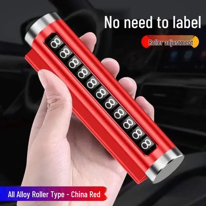 Temporary Parking Number Plate - High-End Car Interior Accessory