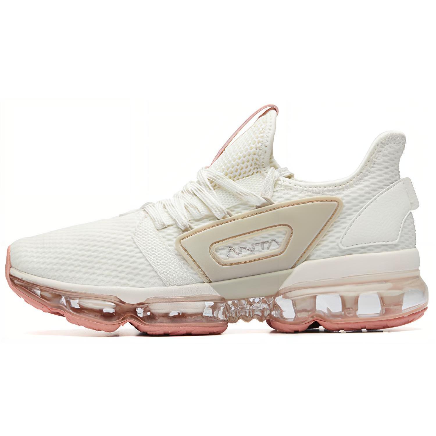 

new Anta SEEED Cushioned Slip Resistant Lightweight Low Top Running Shoes Women s Ivory White 35.5