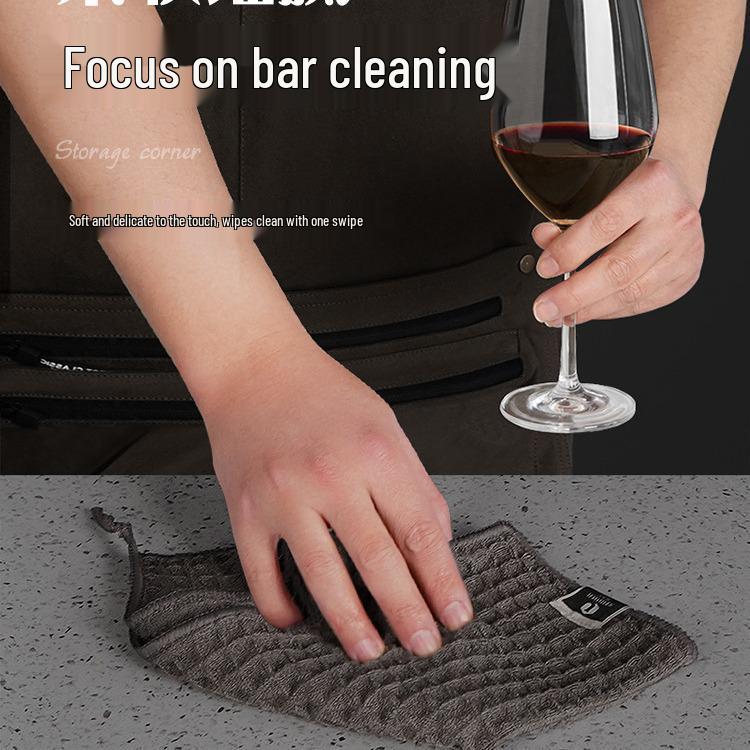 Waffle Weave Lint-Free Dishcloth: Absorbent Cleaning Towel for Kitchen & Coffee Bar