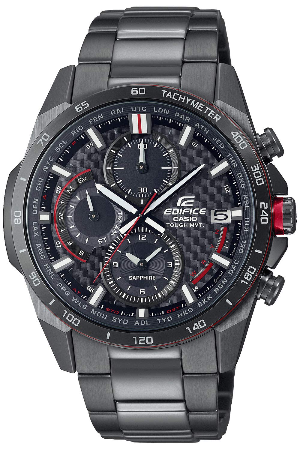 

Casio Edifice Watch, EQW-A2000DC-1AJF, Men s, Brown, Radio-Controlled Solar Watch, Officially Licensed in Japan