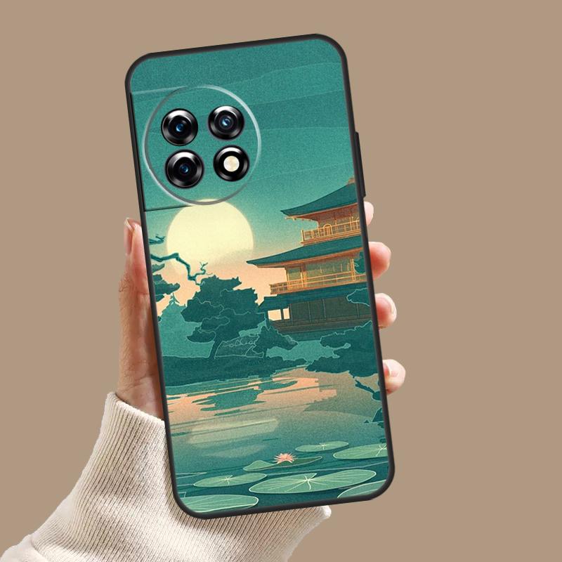 Japanese Style Art Japan Case For OnePlus 11 12 9 10 Pro 10R 12R 8T 10T OnePlus Nord N30 N20 N10 CE 3 2 Lite Cover