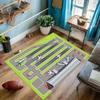 Runway Airport Decor Rug Plane Apron Rug Kids Room Rug Boys Room Decor Playing Mat Birthday Gift Popular Area Floor Rug