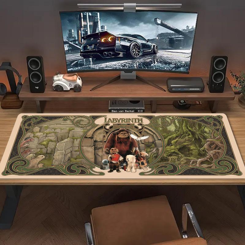 Labyrinth Large Size Mouse Pad Large Gaming Table Cushion Non-slip Laptop Tablet Big Mousepad XXL Mat Mini PC Playmat With Lock Edge