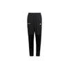 Kids Elastic Letter Print Fitted Straight Leg Knit Sports Pants Kids Bottoms Black HR6404