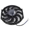 Praktyczny 12-calowy wentylator chłodnicy silnika, Uniwersalny cienki elektryczny wentylator chłodnicy silnika Push-Pull do samochodu 12V, Zasilanie 80W z zestawem montażowym, Pasuje do większości samochodów
