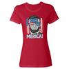 4. Juli Abraham Merica - Unabhängigkeitstag Damen Rundhals-T-Shirt Unisex T-Shirt