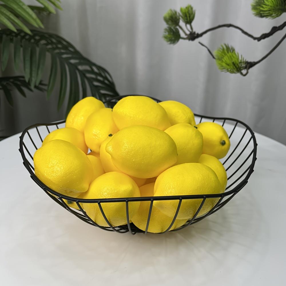 Artificial Yellow Lemon Fake Lemon, Artificial Fruit Home Decoration, Kitchen and Dining Table Cabinet Party Decoration
