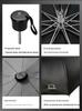 Tiian 33724E Three-Fold Sun & Rain Umbrella: Upgraded Black Sunshade with UV Protection for Business & Personal Use