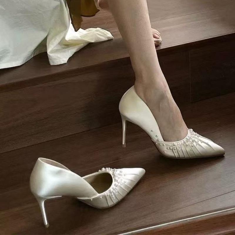 Hot Selling 2025  new Women Shoes Decoration Pointed Toe Women Sandal High Heel Shoes for Women Cover Toe Stiletto Ladies Shoe