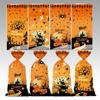 50pcs DIY Halloween Candy Bag Kids Favors Gift Wrapping Bag New Snack Packaging Pouch  Halloween