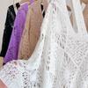 Tassels Bohemian Shawl Sun Protection Crochet Top Women Comfortable Knit Hollow Out Top  Streetwear