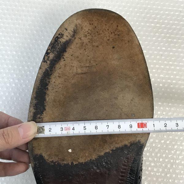 Vintage 80s-90s Made In Germany Lloyd Genuine Leather Wingtip Shoes Size 43 9F 27.5cm Black(USED)