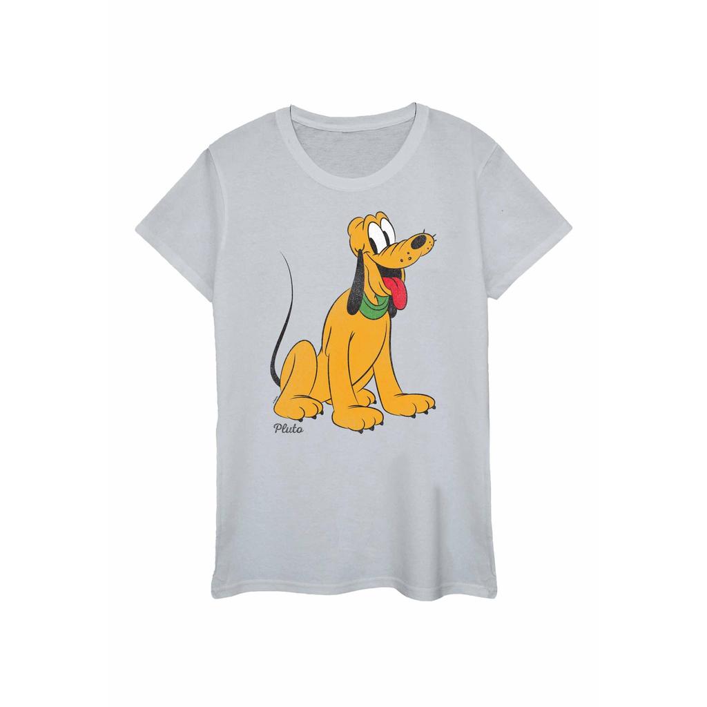 Disney Klassisches Pluto Heather T-Shirt für Damen/Damen