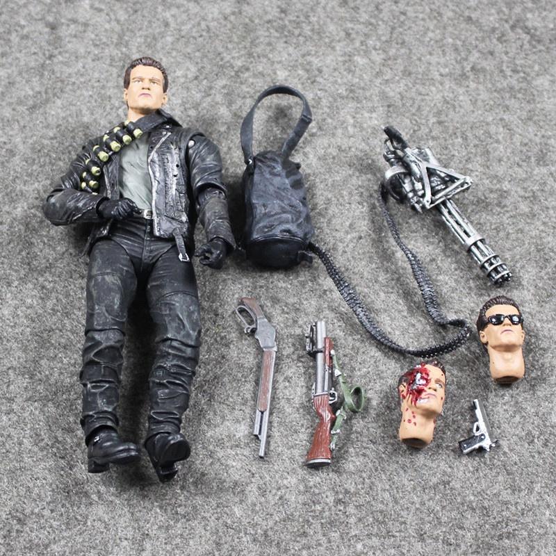 2 Terminator Neca Judgment Day T800 Ultimate Deluxe Arnold 8" Action Figur Neu