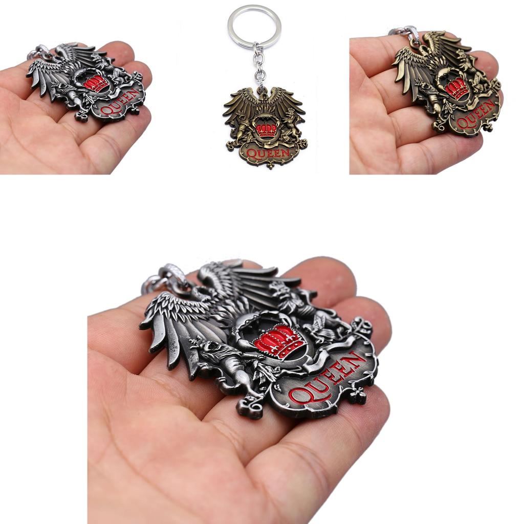 Tidlös Queen Klassisk Rockband Freddie Mercury Metallhänge Nyckelringstillbehör